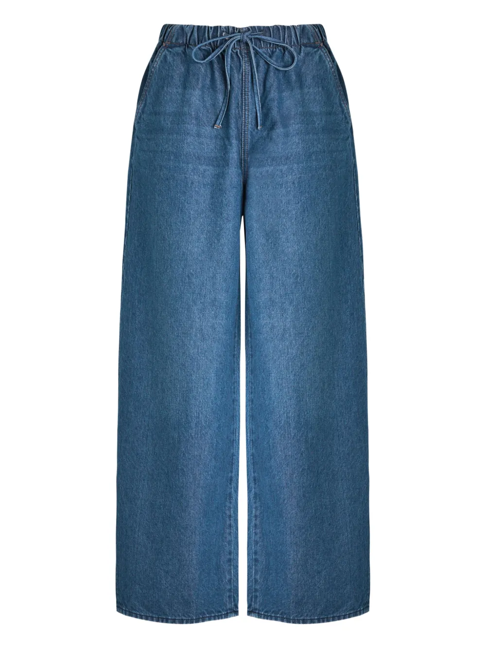 MOTHER Jeans dritti The Buffet Nerdy con coulisse - Blu