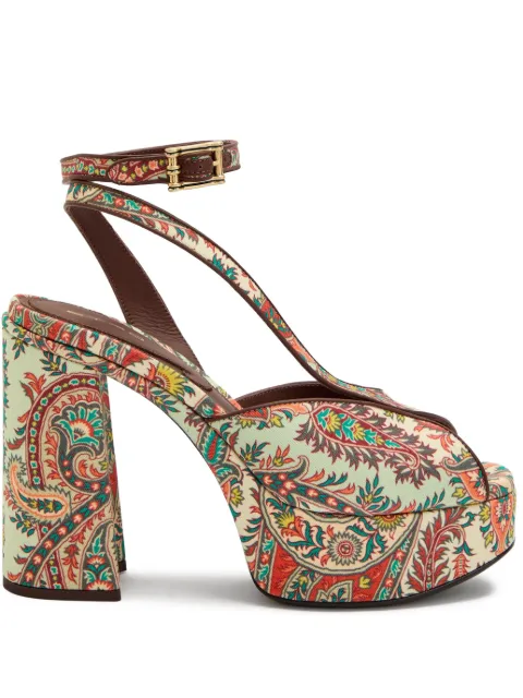 ETRO Paisley-print platform sandals