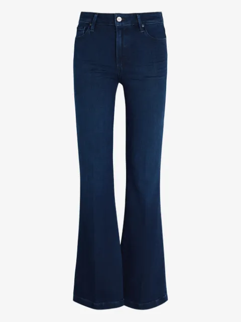 PAIGE button-fastening flared jeans