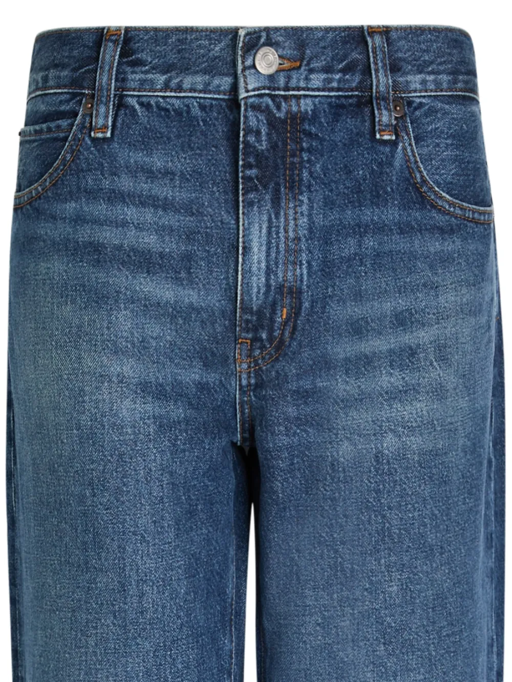 FRAME Hang jeans met vijf zakken - Blauw