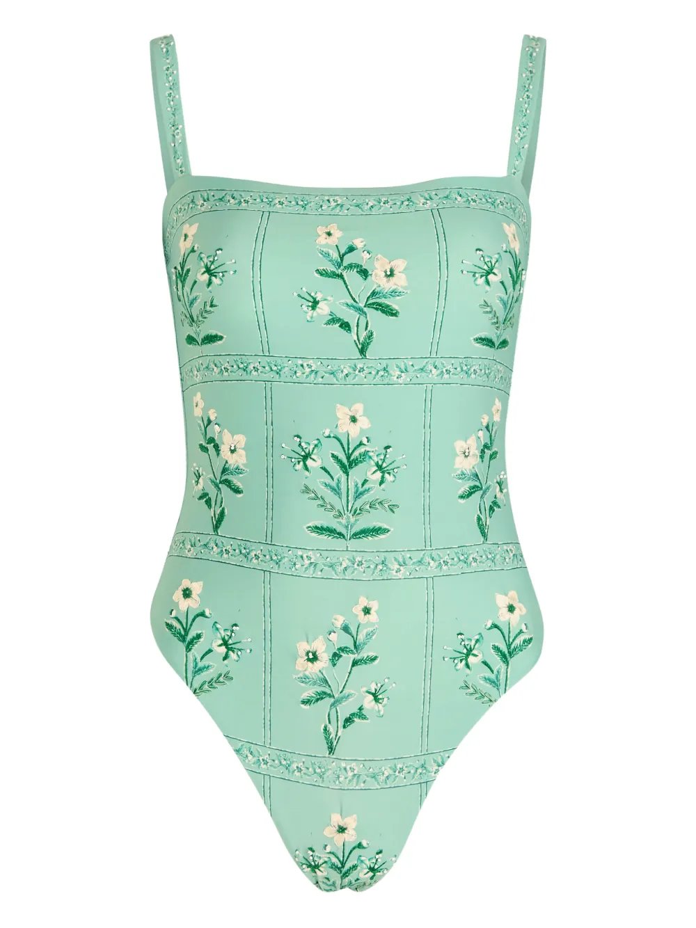 Agua By Agua Bendita Costume da bagno a fiori - Blu
