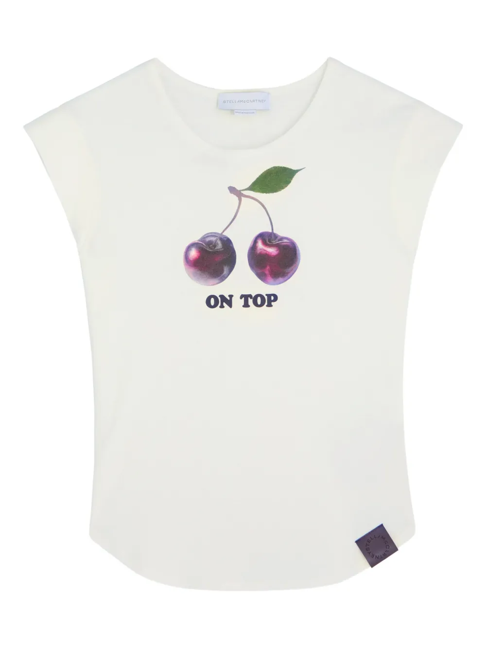 Stella McCartney Cherry-print T-shirt - Nude