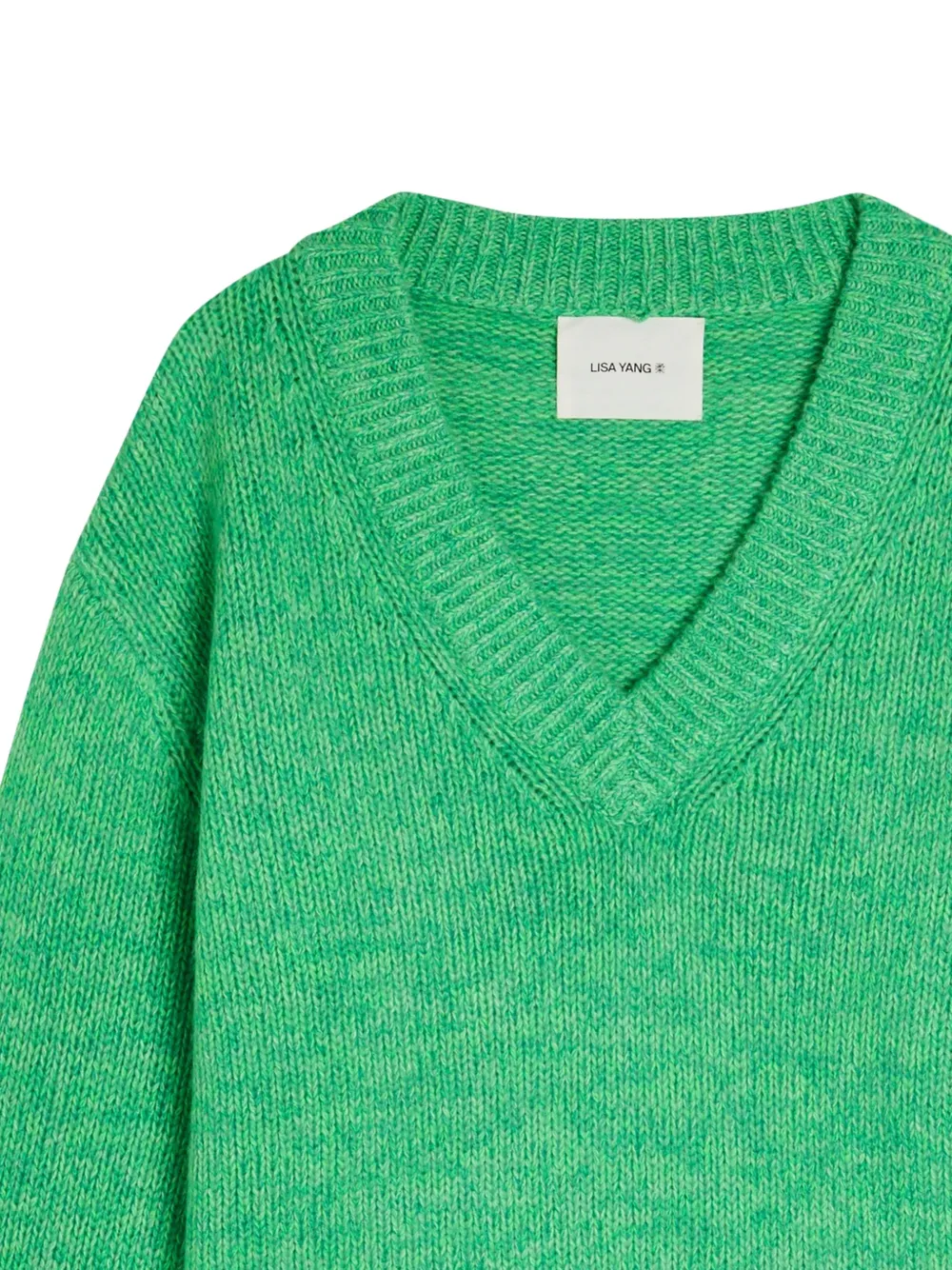  Lisa Yang Pull En Maille à Col V - Vert 