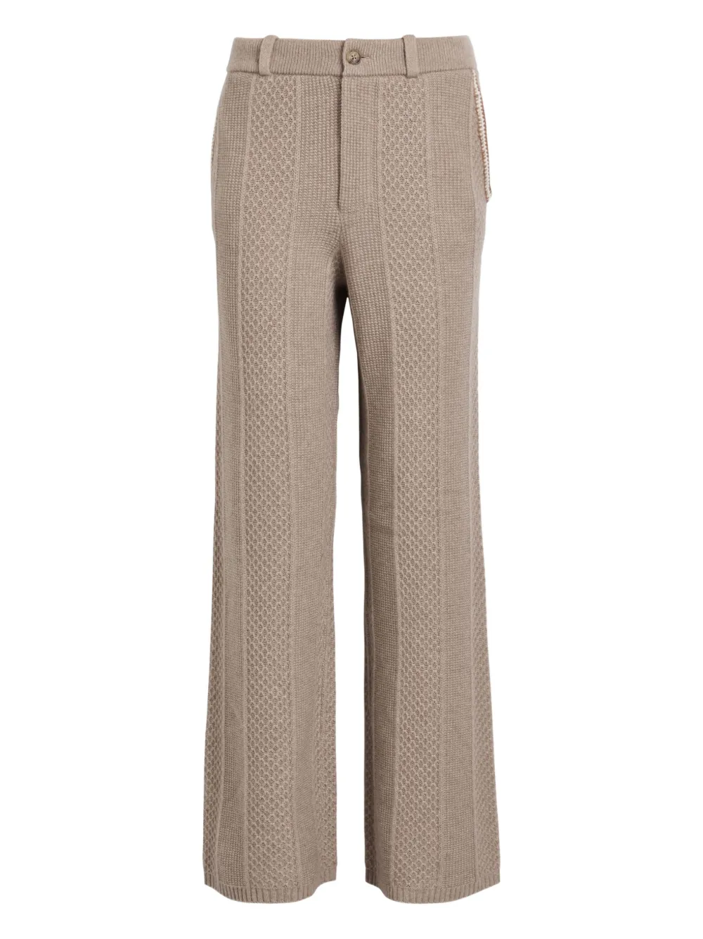 Guest In Residence Textured Trousers In Brown