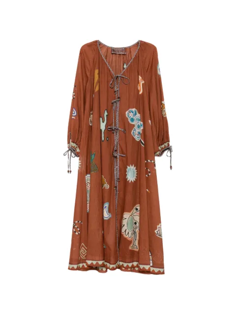 ALEMAIS robe imprimée à taille nouée