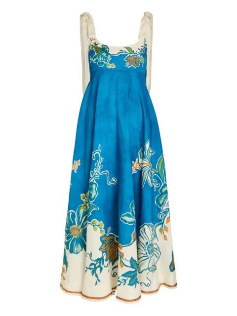 ALEMAIS Luda floral-print maxi dress