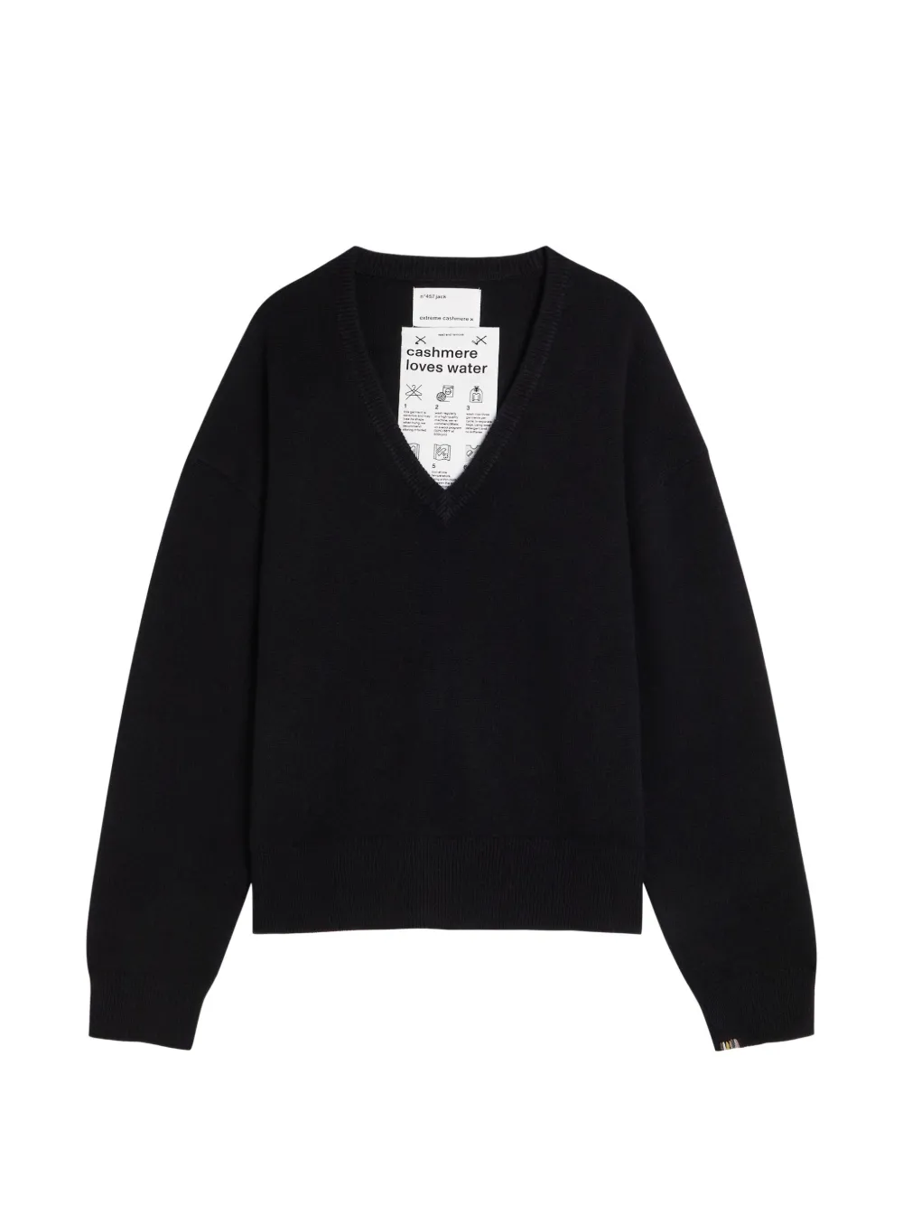 extreme cashmere 457 Jack V-neck sweater - Nero