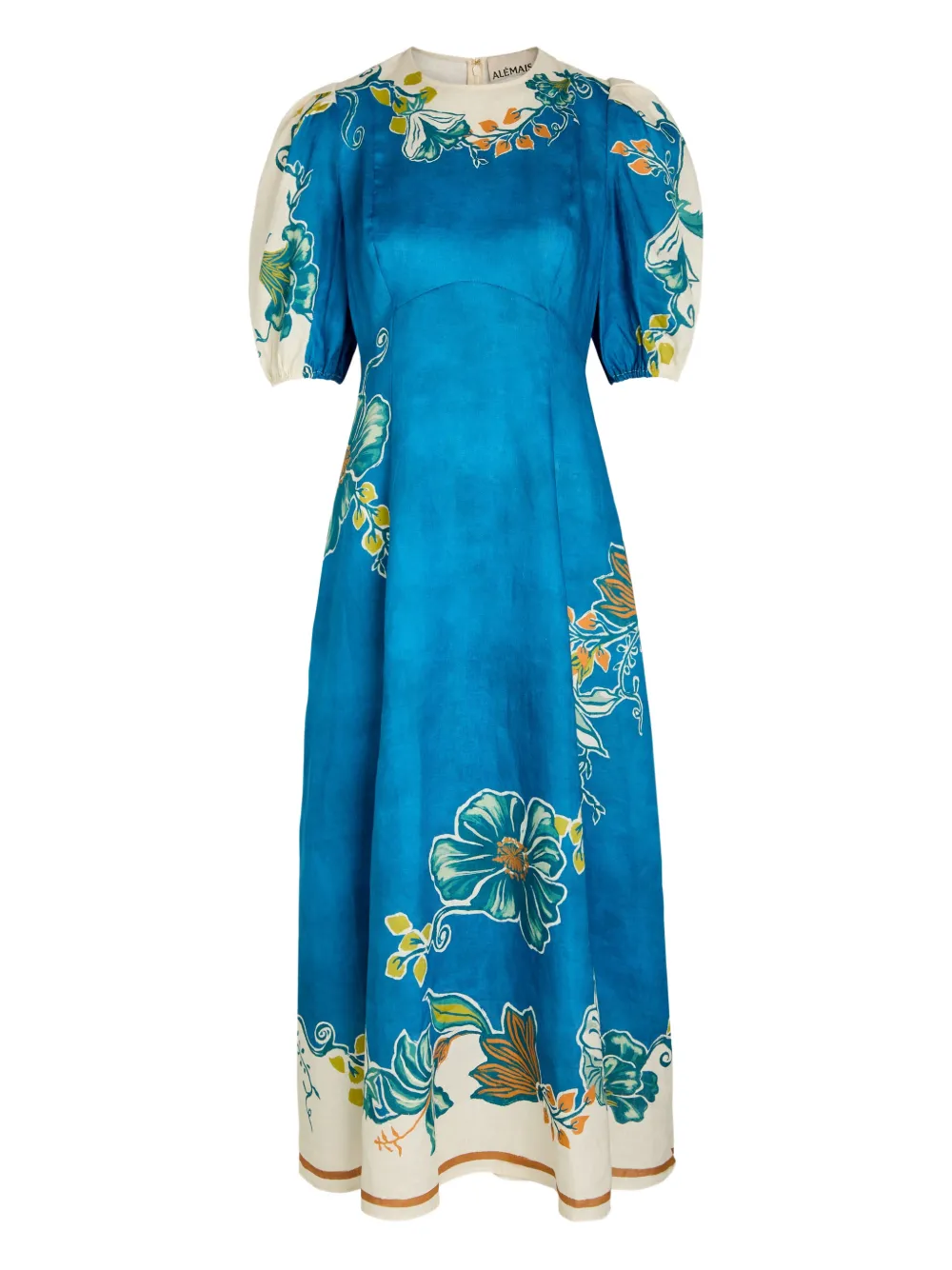 ALEMAIS Luda floral-print midi dress - Blu