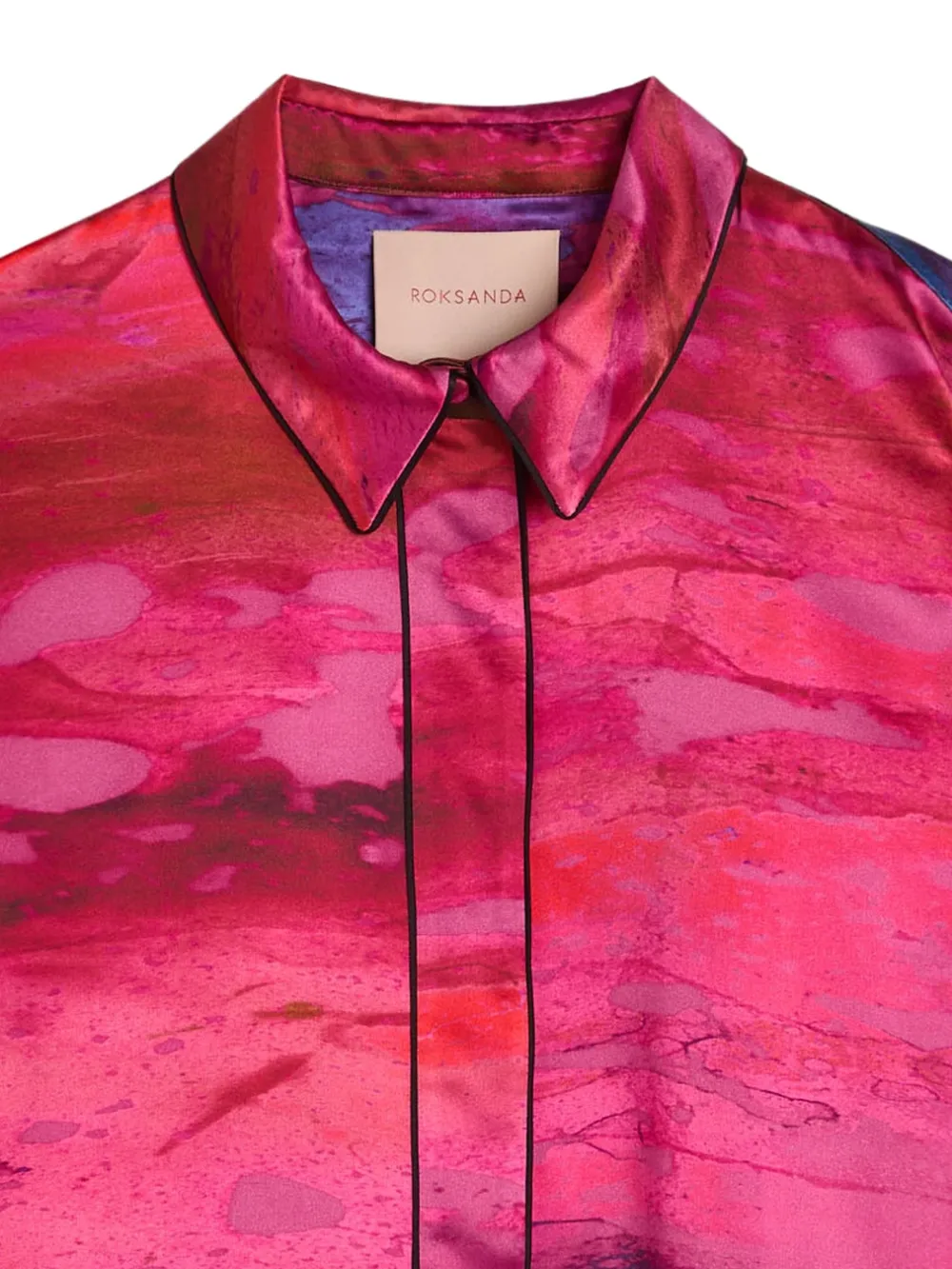 Roksanda blouse met abstracte print - Roze