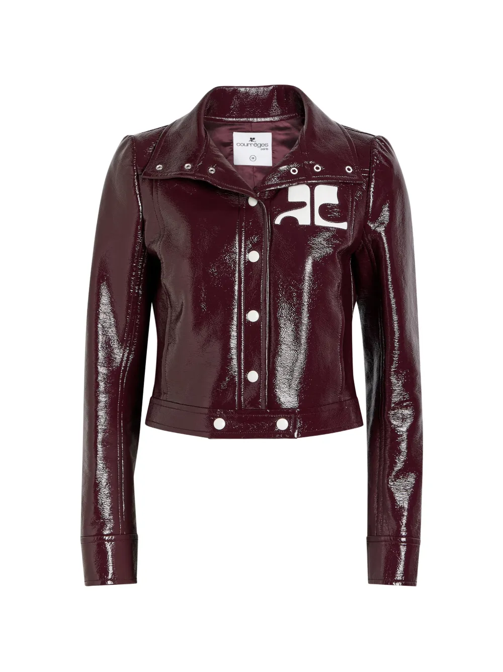 Courrèges Reedition crinkled jacket - Rosso