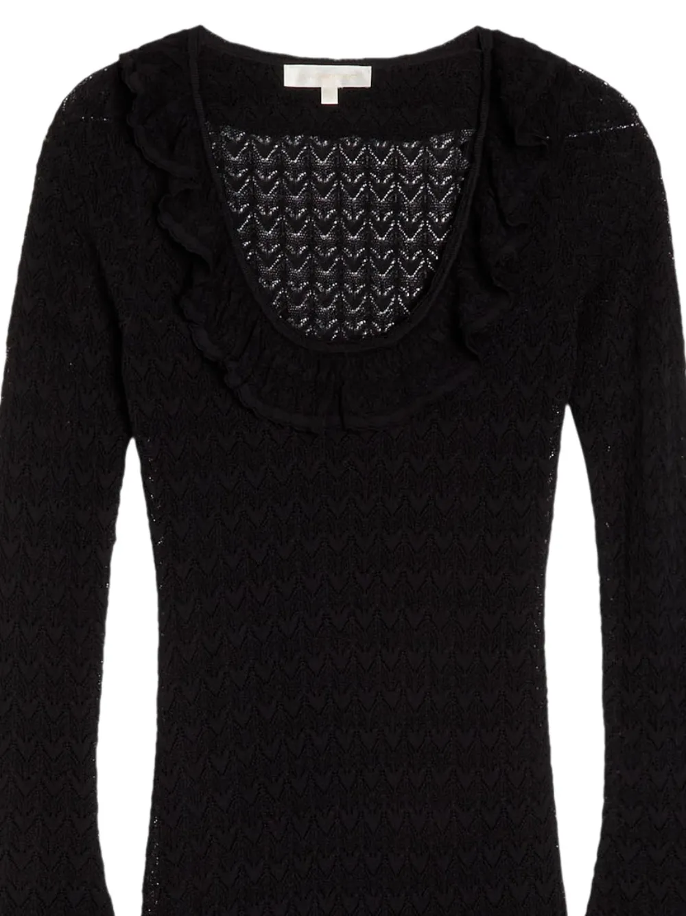 LoveShackFancy Midi-jurk met klokmouwen - Zwart