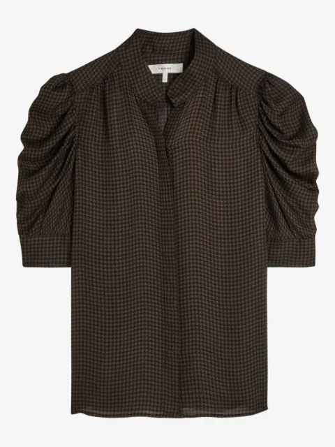 FRAME camisa con motivo pied de poule