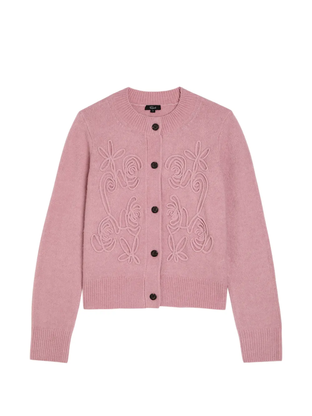 Rails Coralee applique buttoned sweater - Rosa