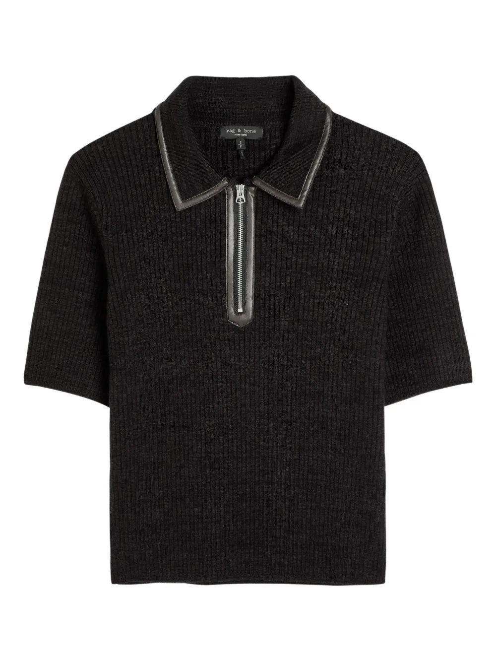 rag & bone Polo Caterina con zip - Marrone