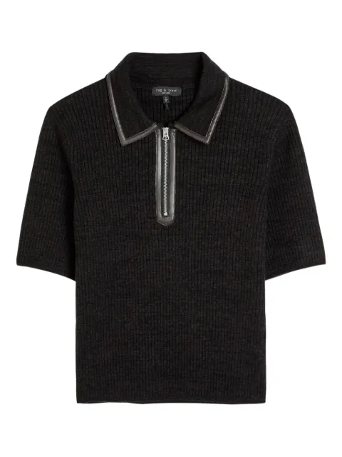 rag & bone Caterina 拉链开合polo衫