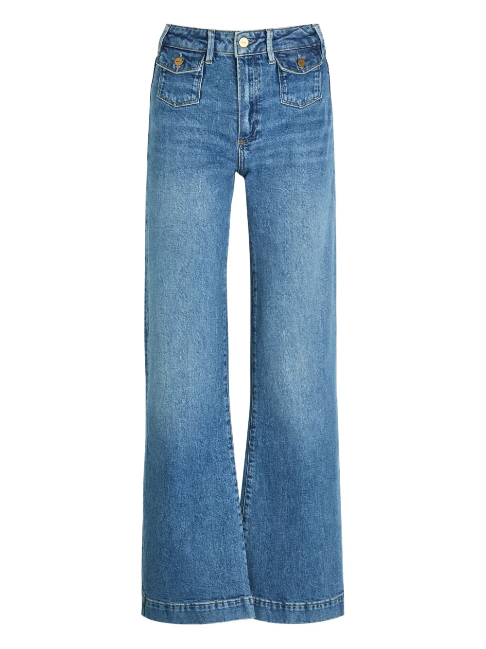 PAIGE Jeans Leenah con cintura - Blu
