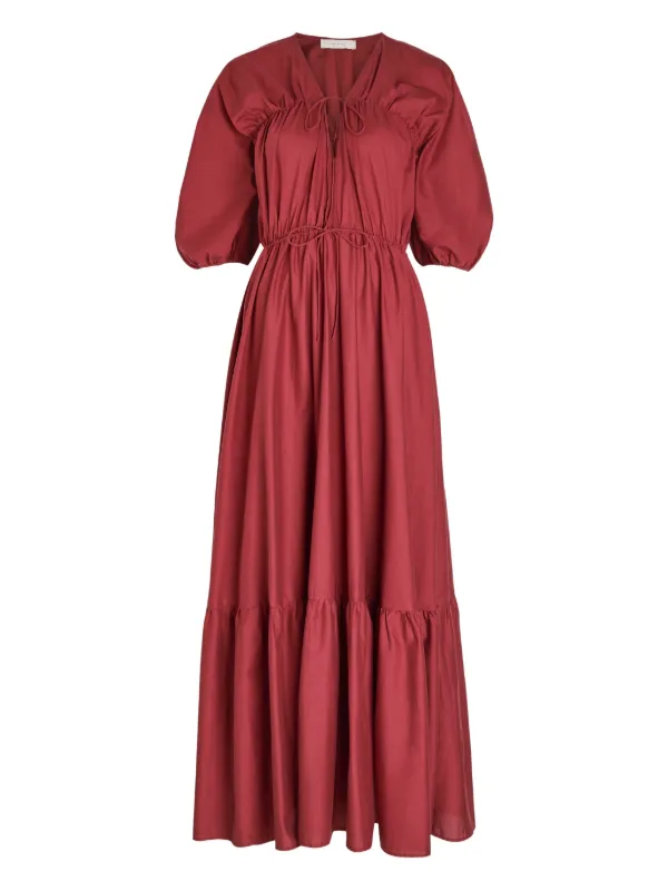 drawstring cotton dress Gillian Drawstring Dress in Cotton Shirting KALLMEYER