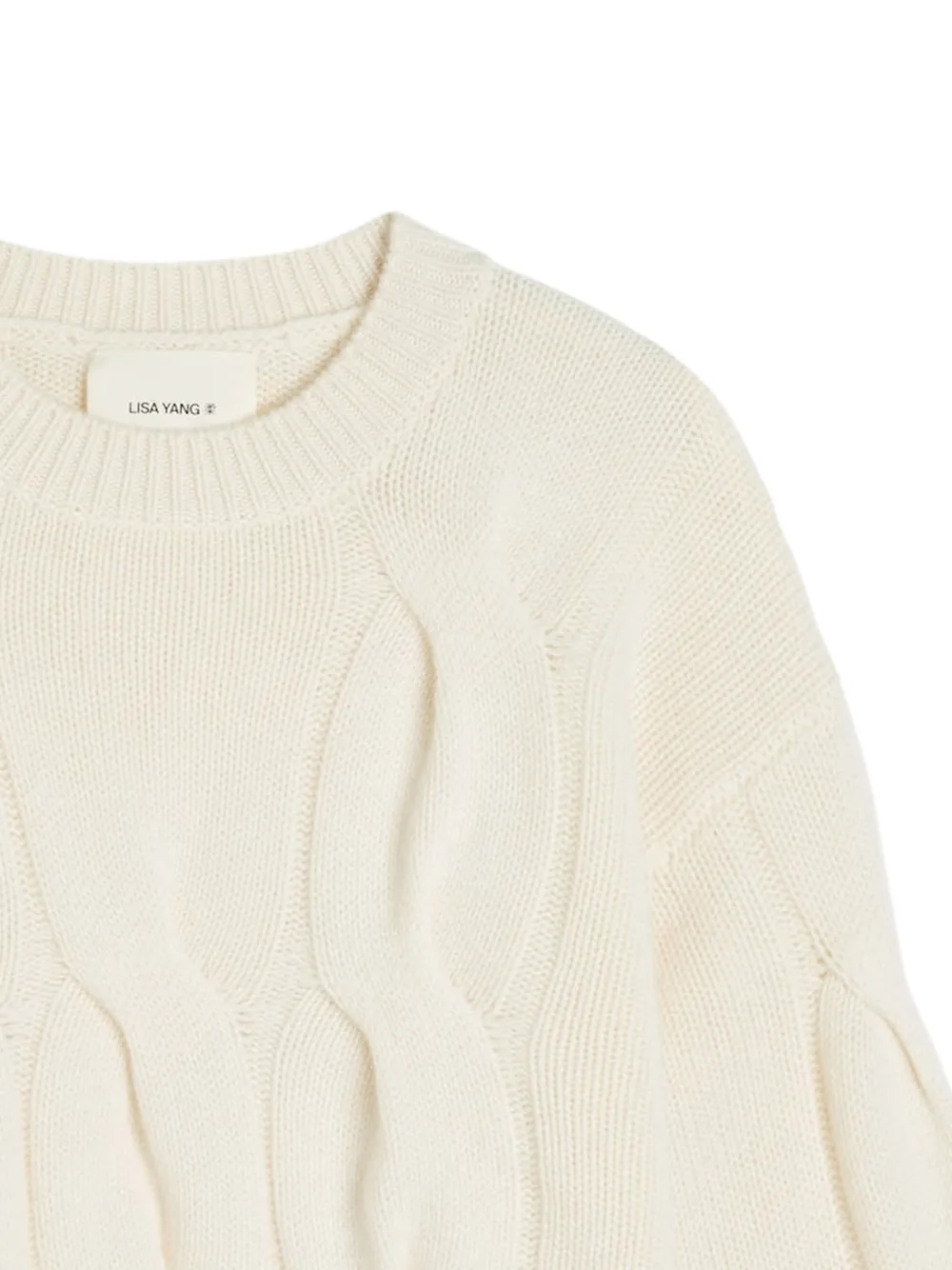  Lisa Yang Cable Knit Sweater - Neutrals 