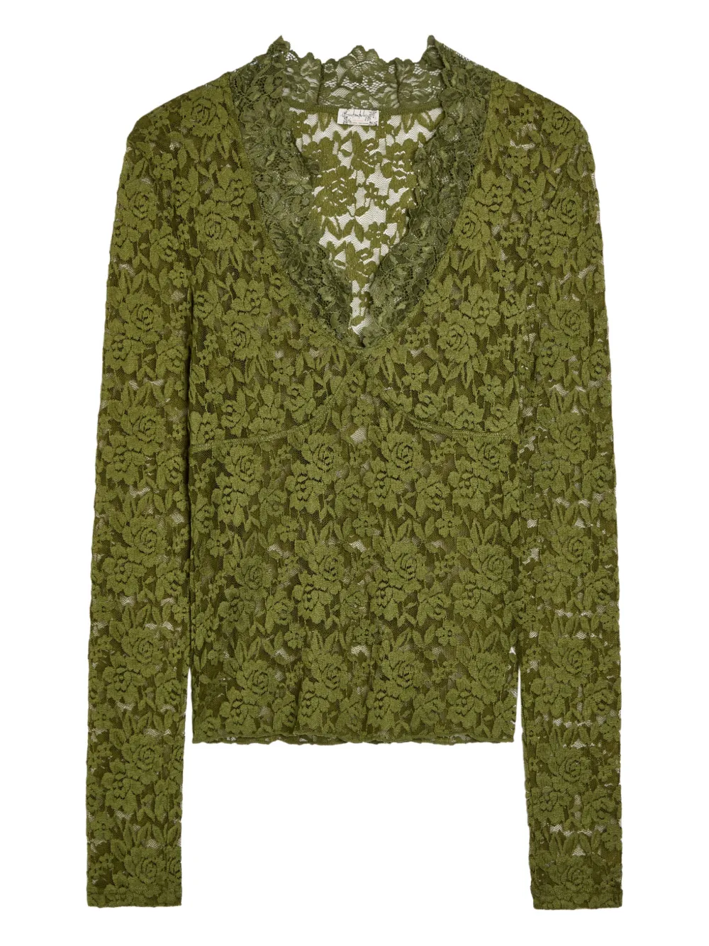 Free People Top All Day a fiori - Verde