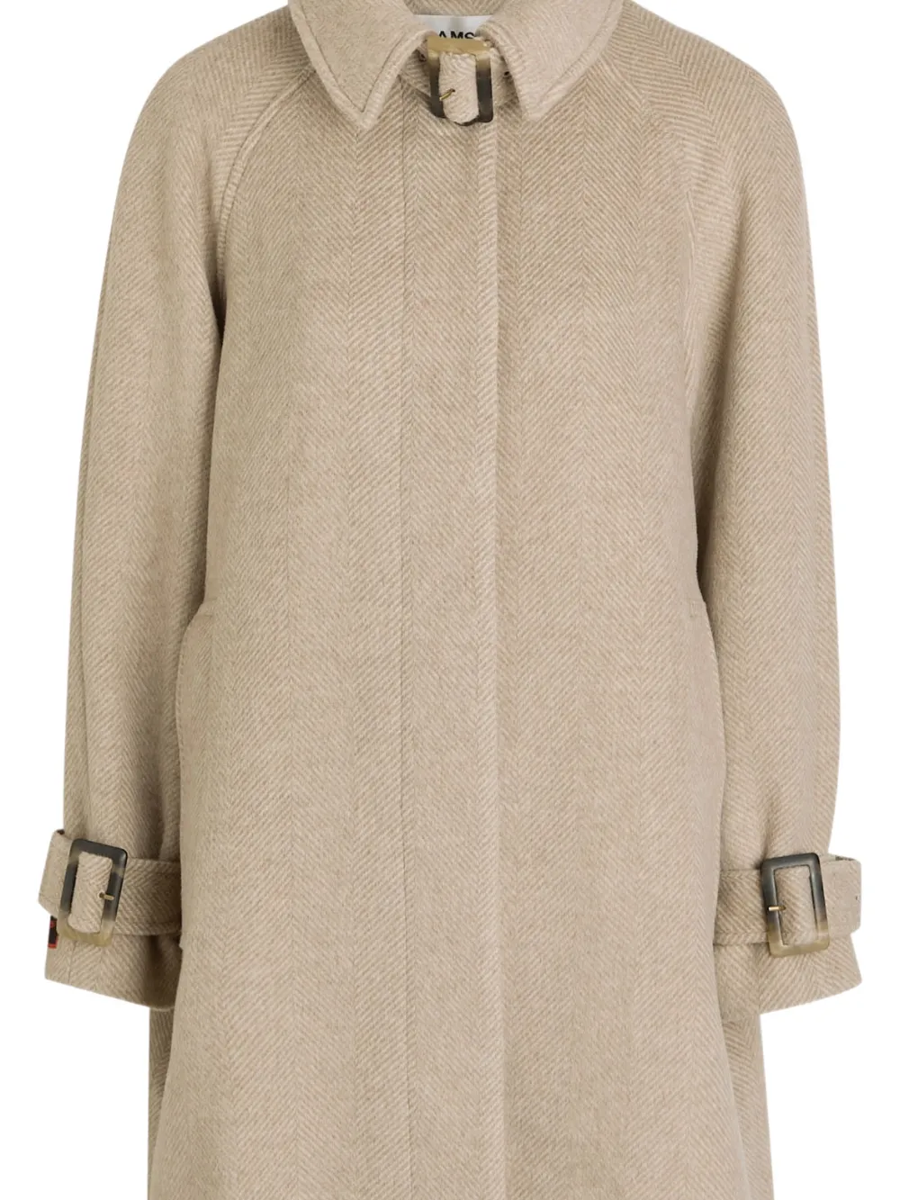 DAMSON MADDER Jude jas met visgraatpatroon - Beige