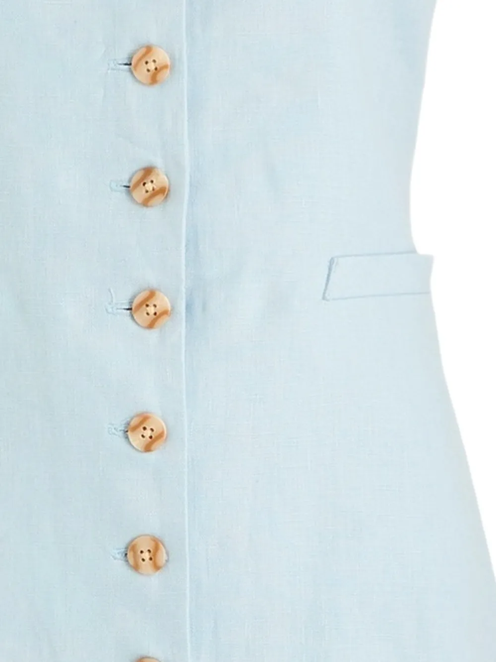 Faithfull the Brand Mouwloze jurk - Blauw