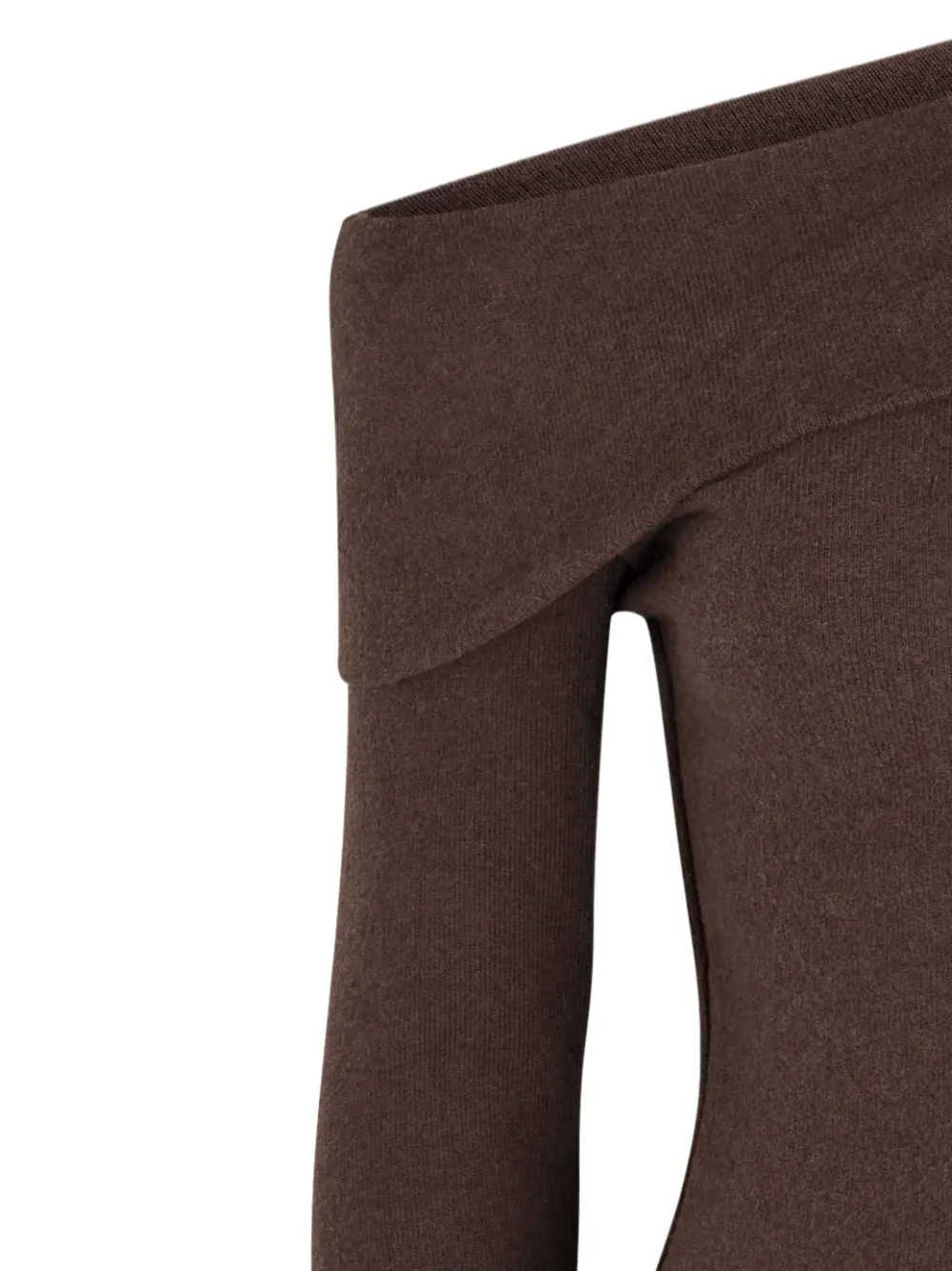 Reformation Off-shoulder top met lange mouwen - Bruin