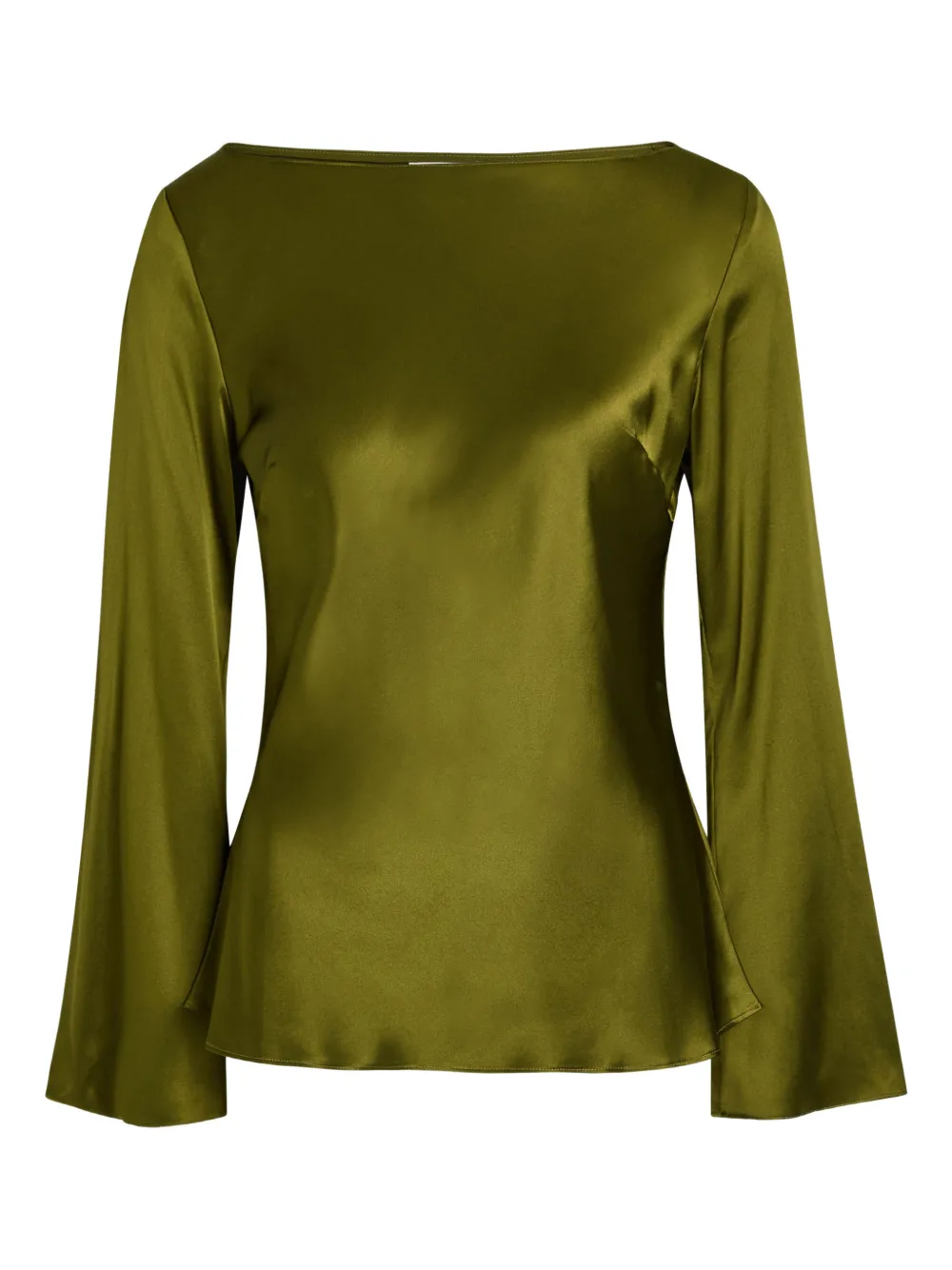 Reformation Flared-sleeve Top In Green