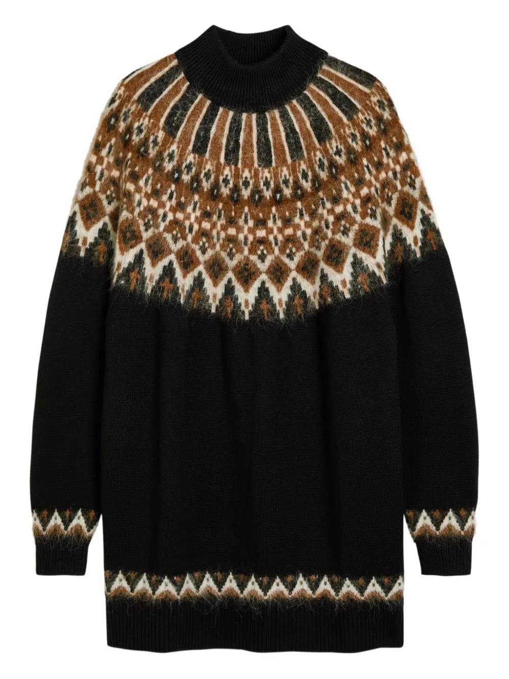 STAUD Abito corto LIZA a collo alto - Nero