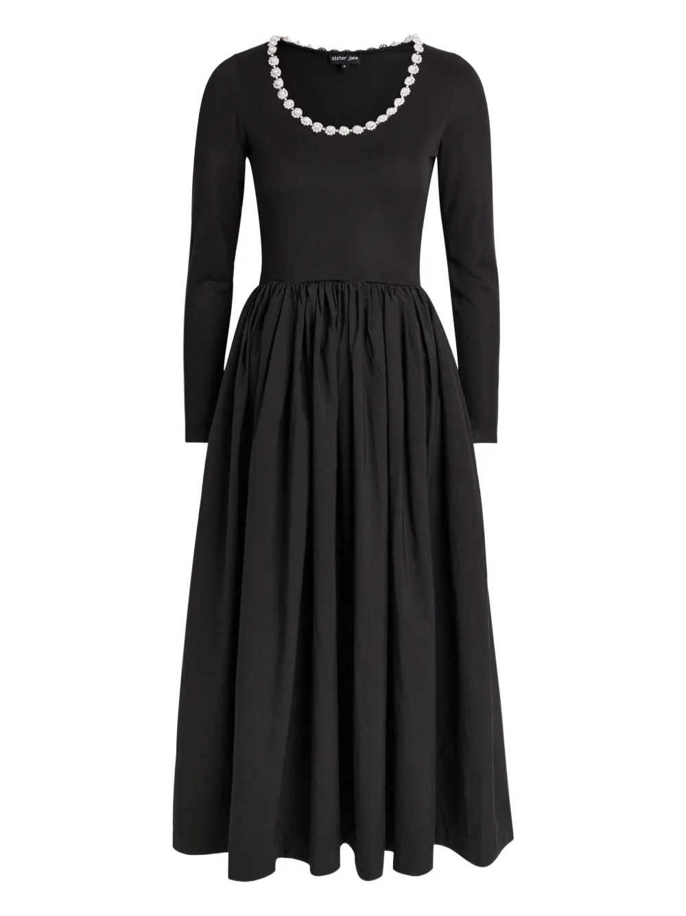 Sister Jane Abito midi a maniche lunghe - Nero