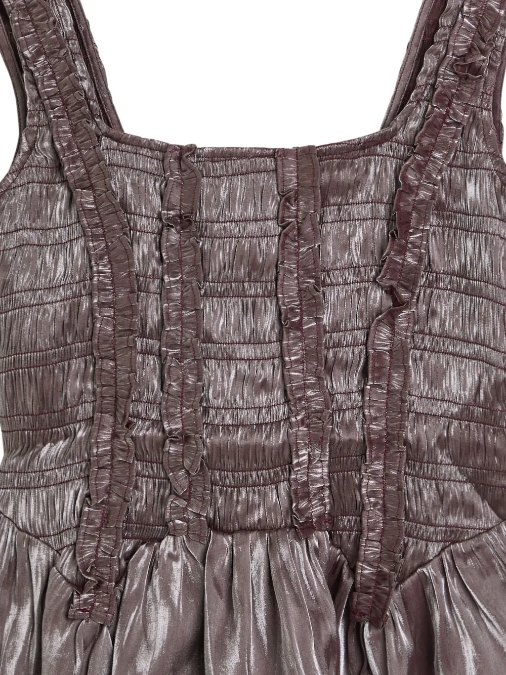 DAMSON MADDER Raphi top met ruches - Paars