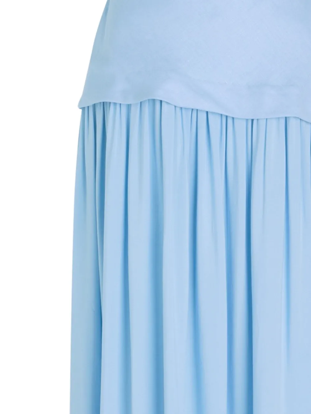 Faithfull the Brand Hedy gedrapeerde mouwloze maxi-jurk - Blauw