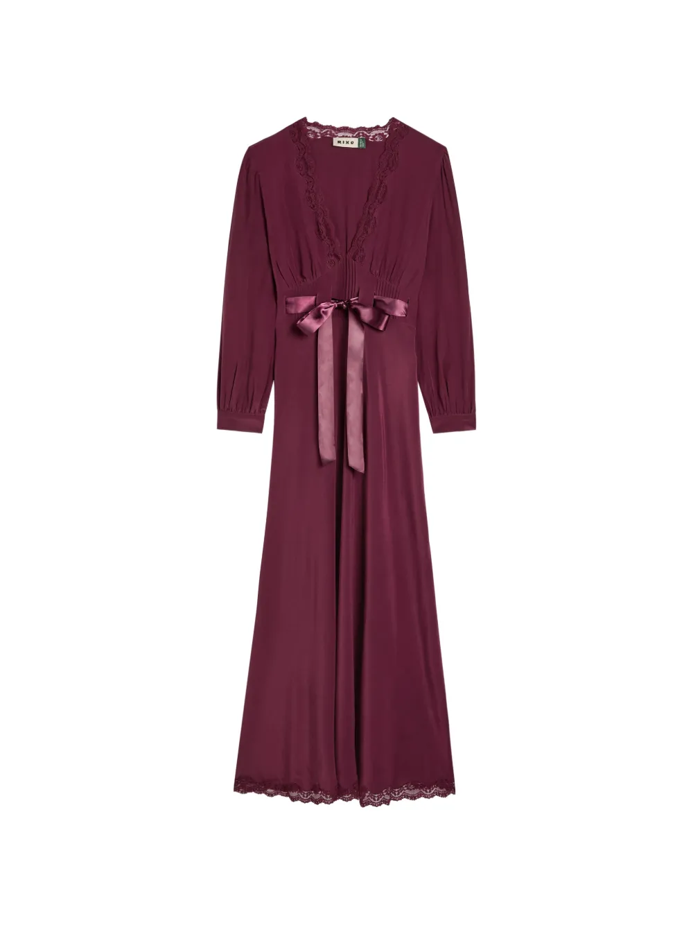 Rixo Adaline lace ribbon midi dress - Viola