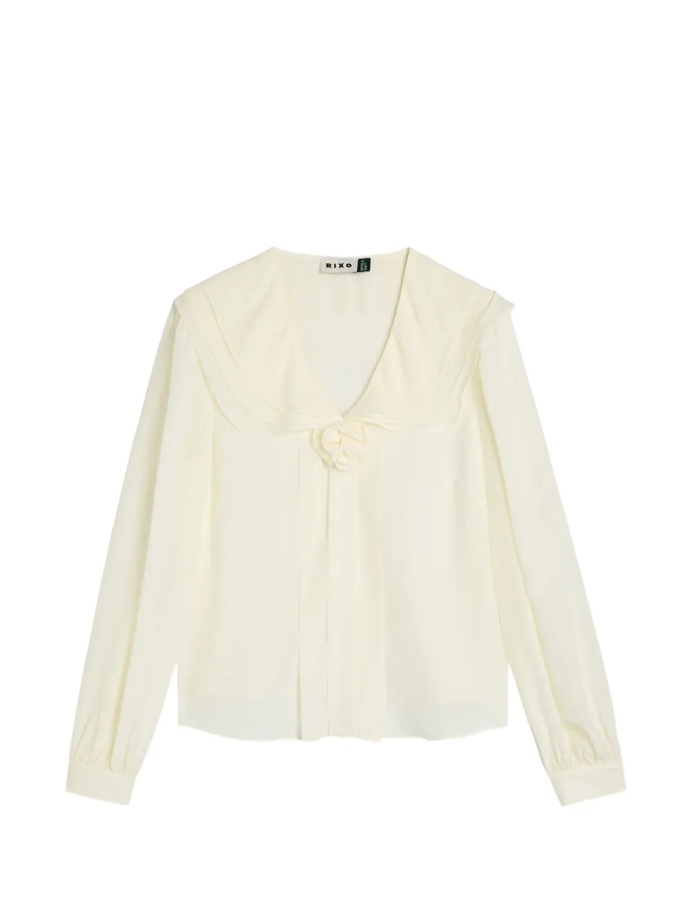 Rixo Emelin flower-appliqué blouse - Toni neutri