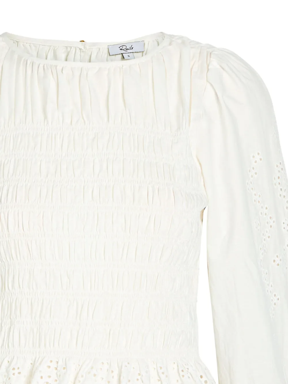  Rails Tabi Broderie-anglaise Top - White 