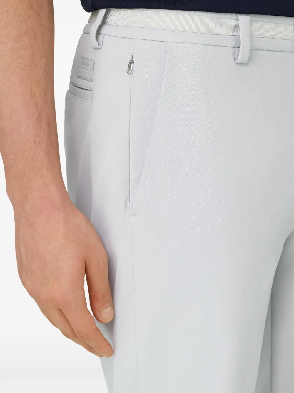 Zip-Pocket Stretch Trousers
