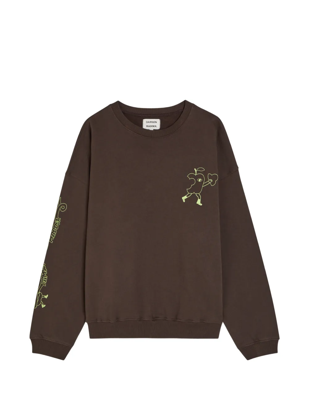 DAMSON MADDER graphic-print sweater - Marrone