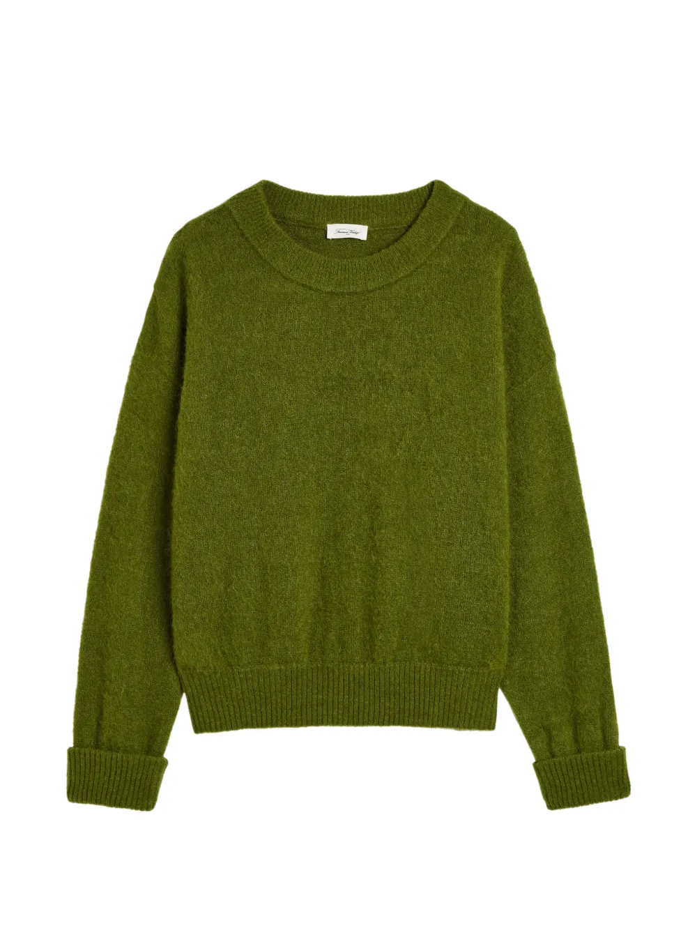 American vintage Vitow Pullover mit Umschlag - Grün