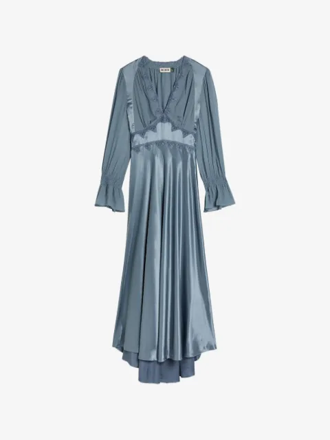 Rixo Arlena lace-detail midi dress