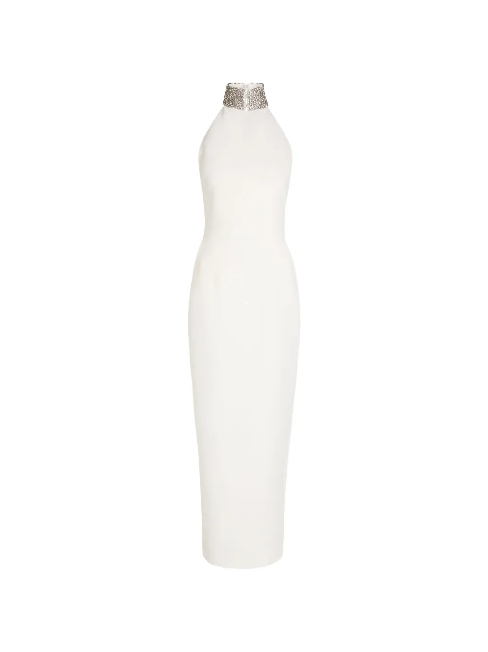 The Arrivals Hemingway halter embellished maxi dress - Bianco
