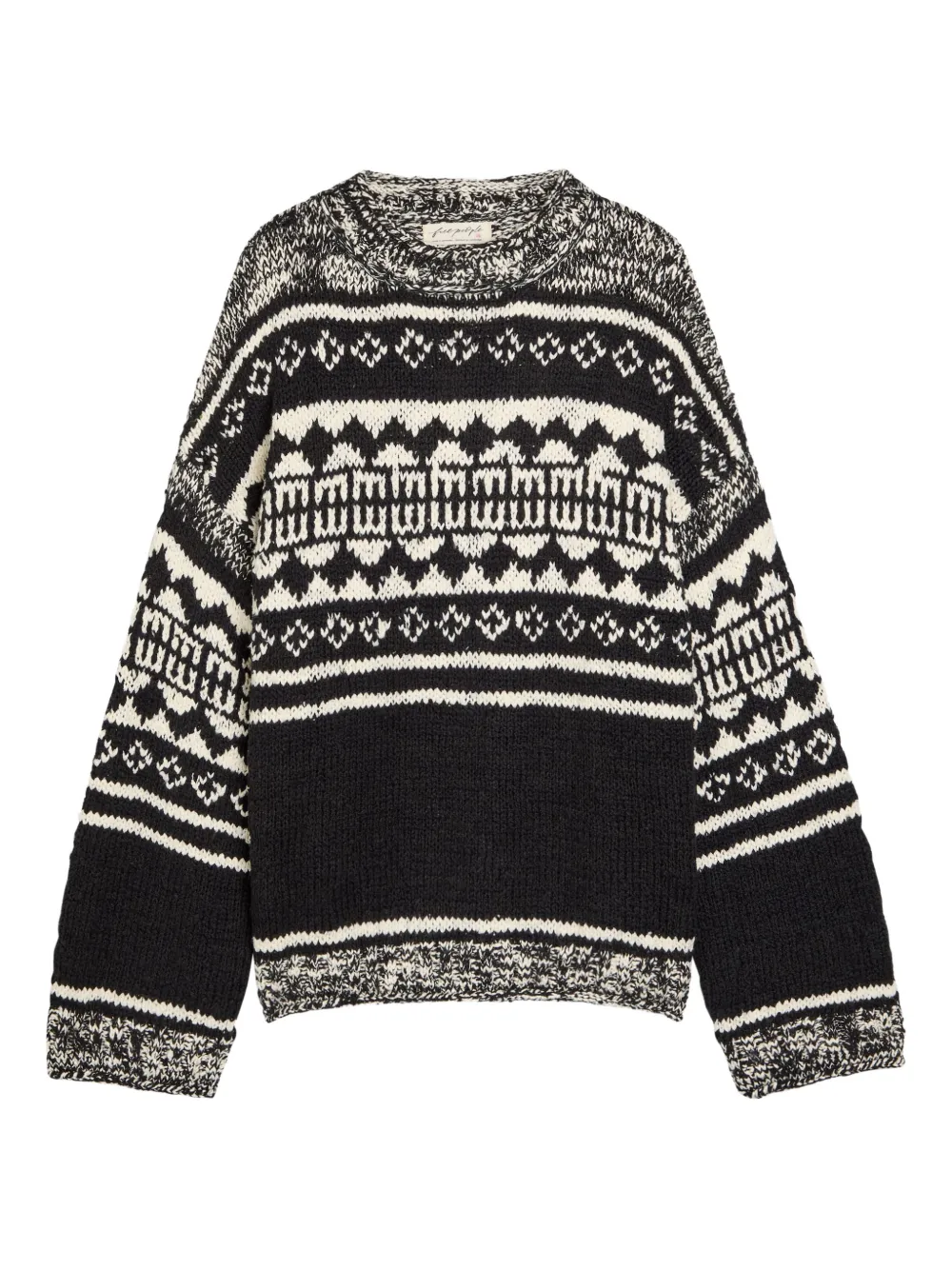 Free People Maglione Dani a fantasia - Nero