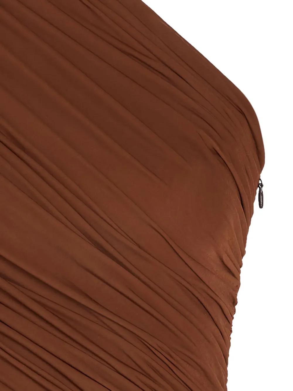  Ronny Kobo Camina One-shoulder Ruched Top - Brown 