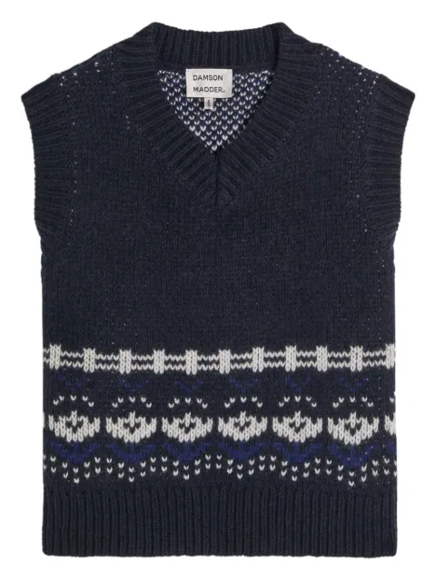 DAMSON MADDER top con motivo y cuello en V