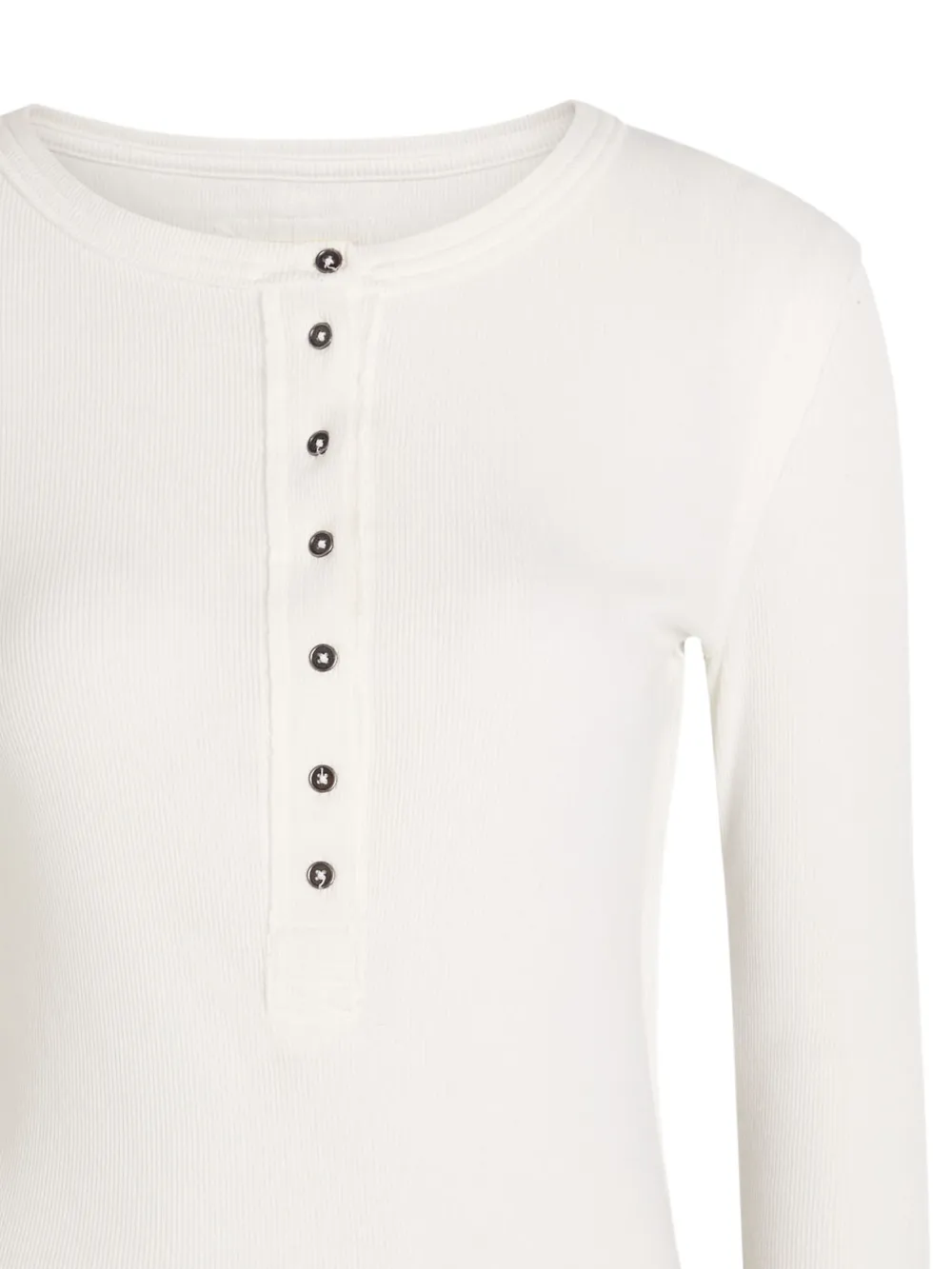 Jamie Henley Button Ribbed Blouse