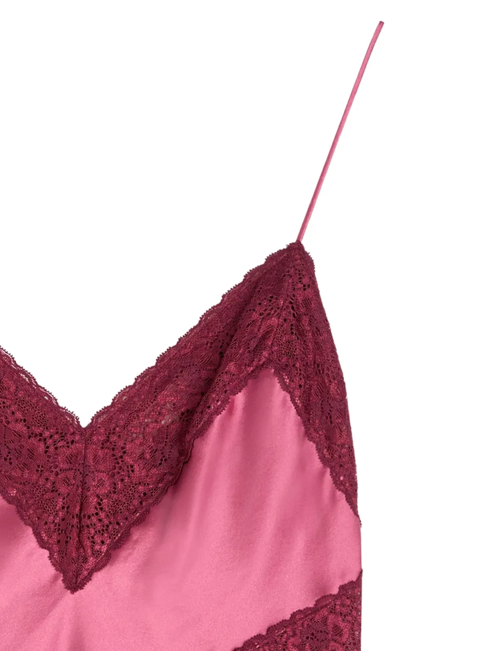 LoveShackFancy Top met v-hals - Roze