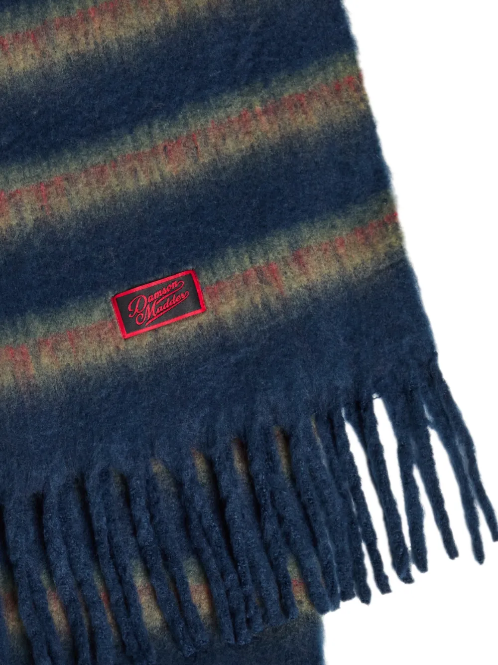 DAMSON MADDER Gestreepte sjaal - Blauw