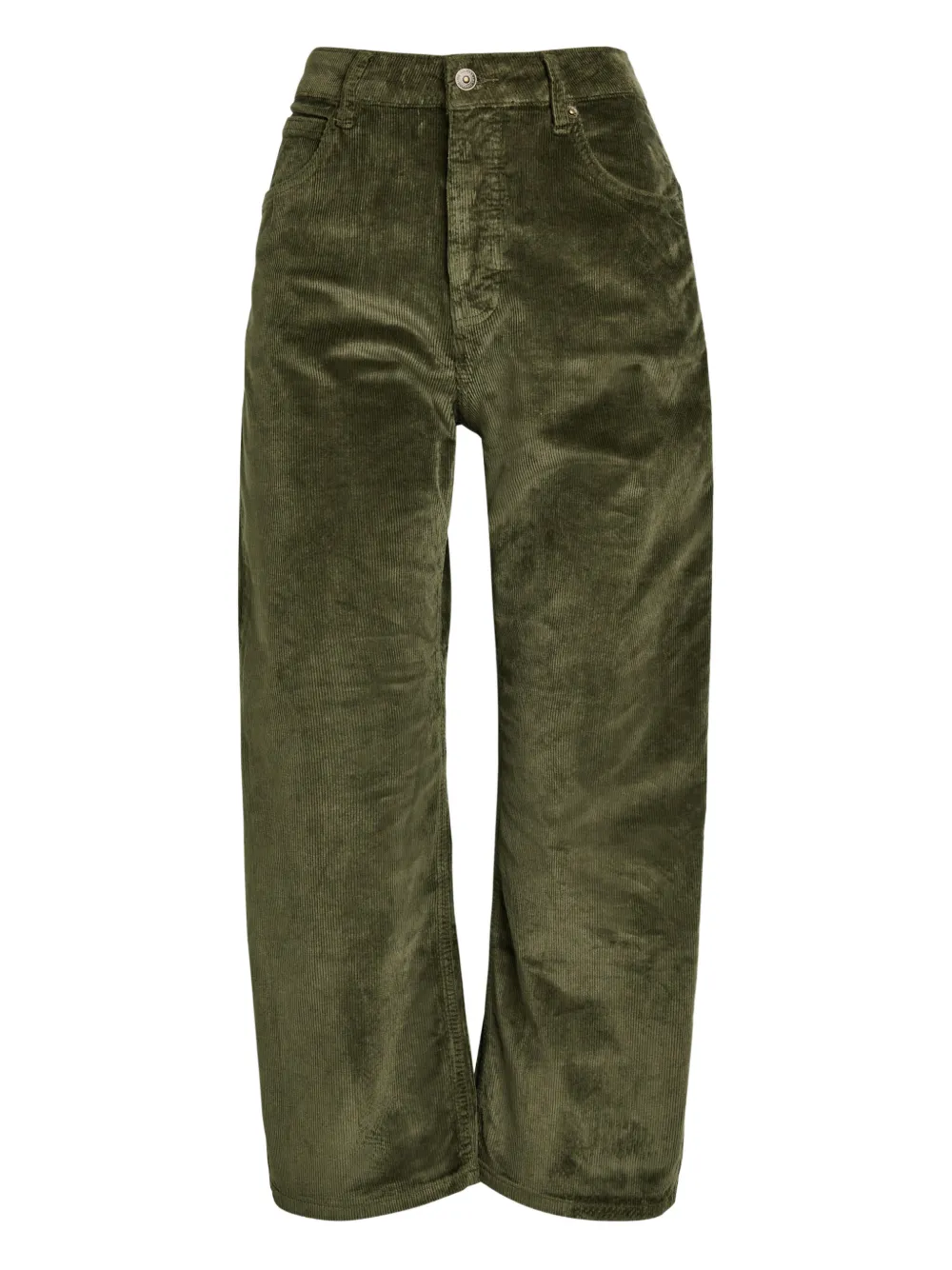 Free People Pantaloni Deep Trance a coste - Verde