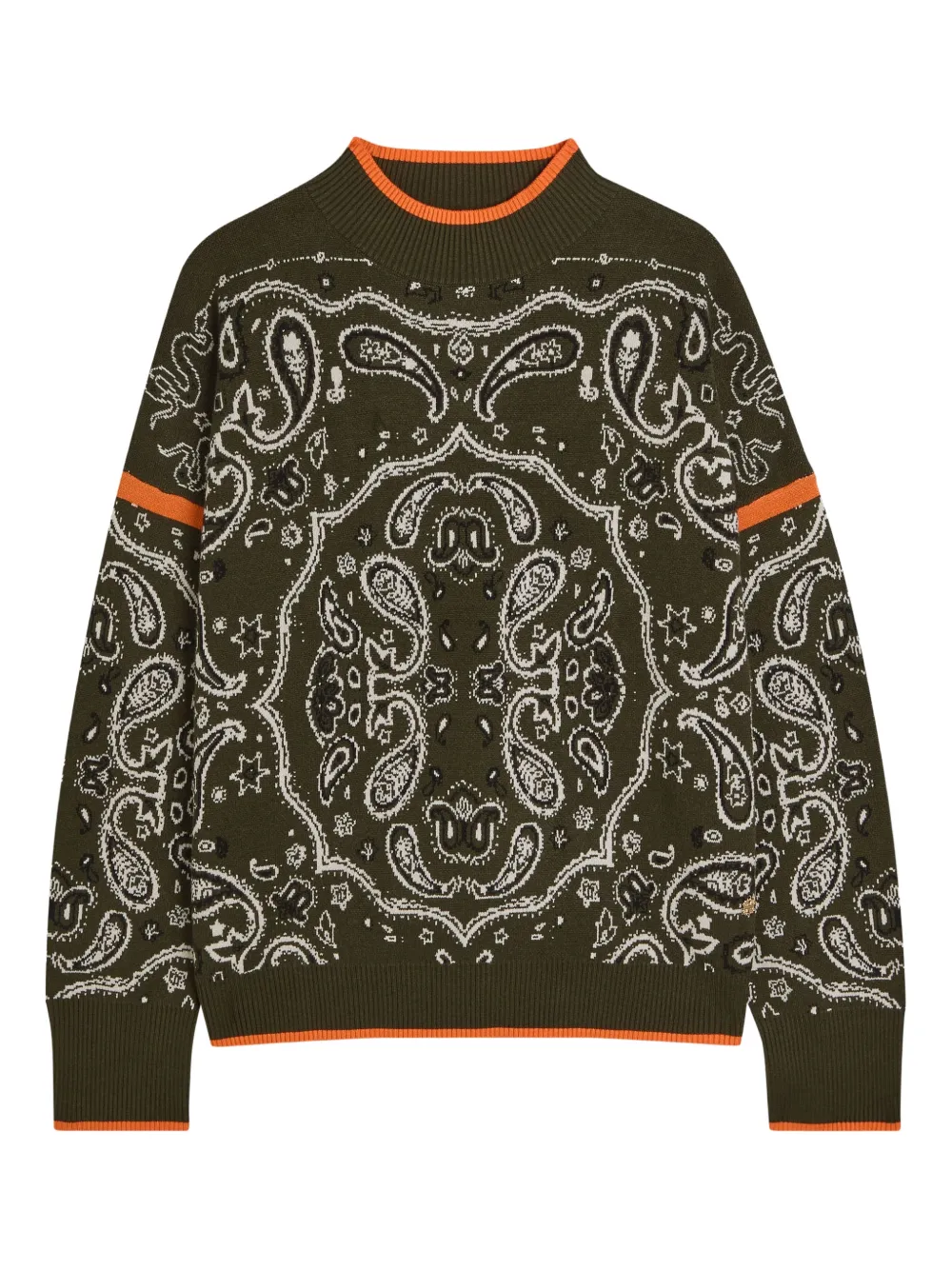 NEVER FULLY DRESSED Maglione Dana con stampa paisley - Verde