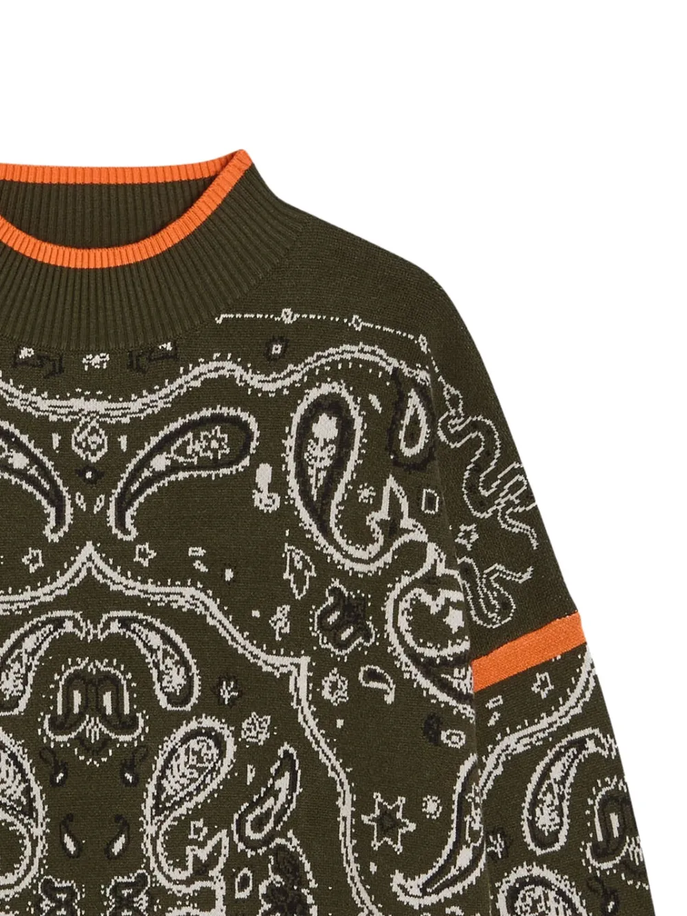  Never Fully Dressed Dana Paisley Sweater - Green 