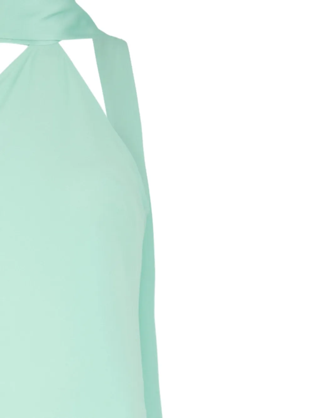 Taller Marmo Kempner jurk met halternek en franje - Groen