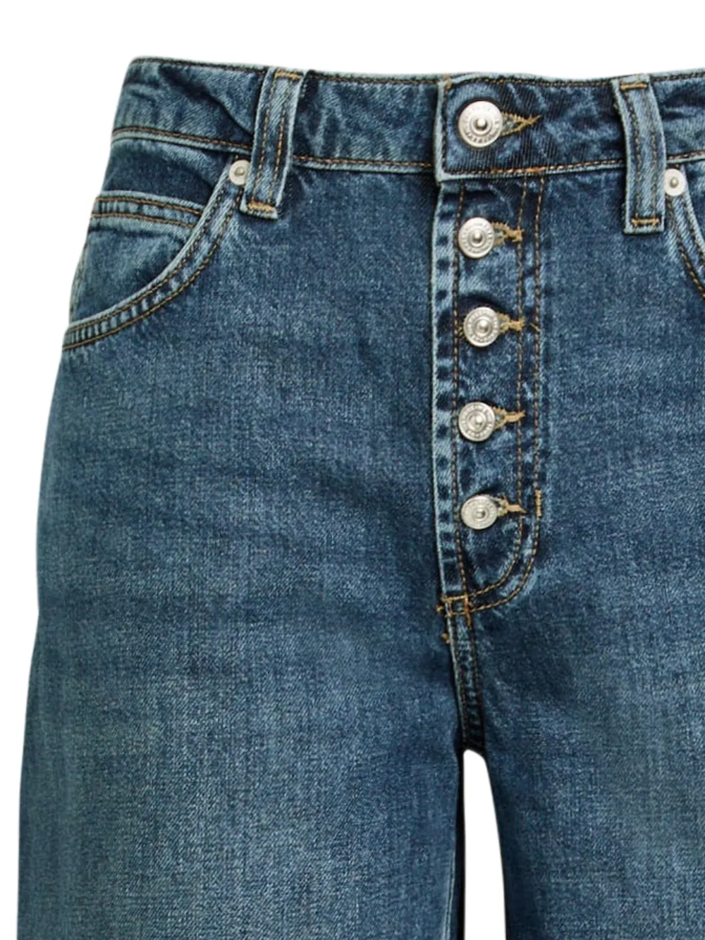 Free People Nia jeans met vijf zakken - Blauw